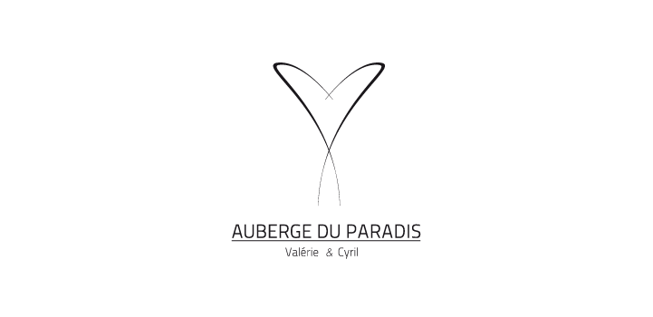 Création de l'identité visuelle et du site internet de Auberge du Paradis, Hervé Augoyat.