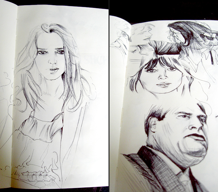 Carnet de croquis, dessin, Hervé Augoyat.
