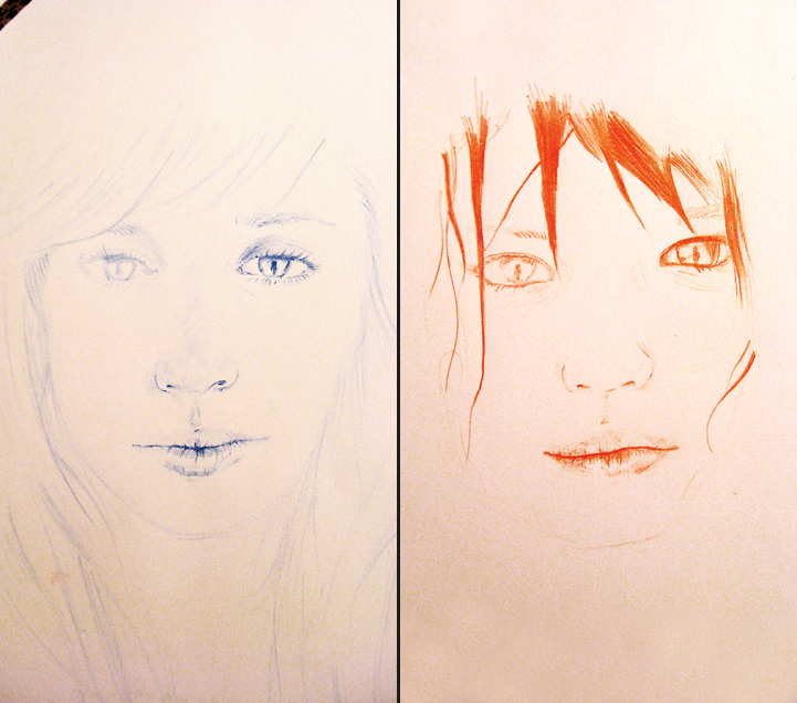 Carnet de croquis, dessin, Hervé Augoyat.