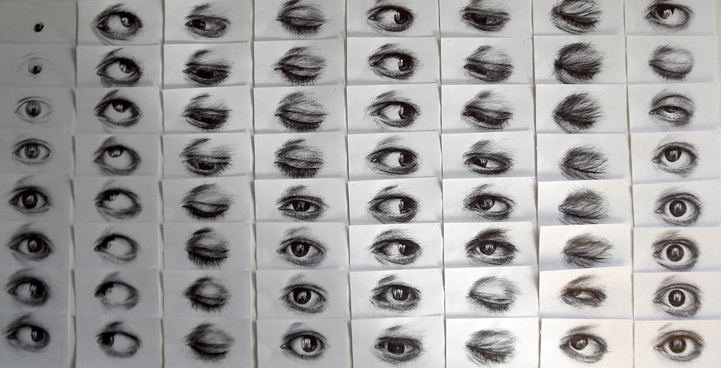 Oeil noir, dessin et animation image par image, Hervé Augoyat.