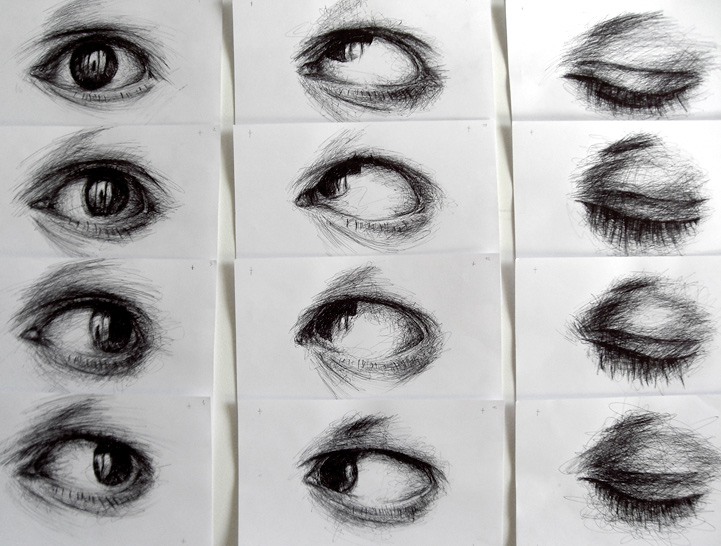 Oeil noir, dessin et animation image par image, Hervé Augoyat.