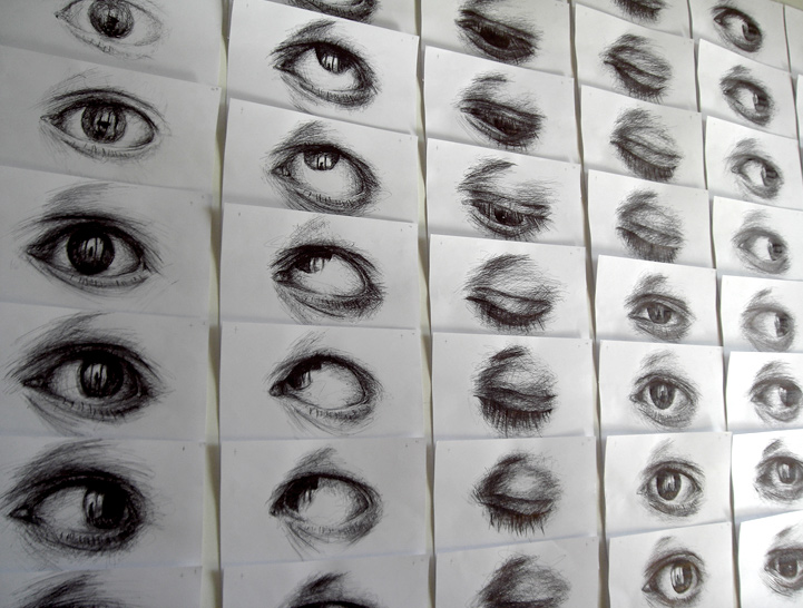 Oeil noir, dessin et animation image par image, Hervé Augoyat.