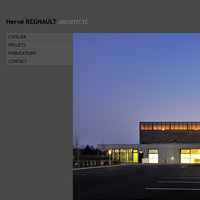 Création du site internet Hervé Regnault Architecte, Hervé Augoyat à Lyon.