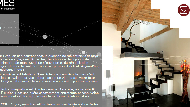 Hervé Augoyat, Création de site internet, Référencement de Volumes Architectures.