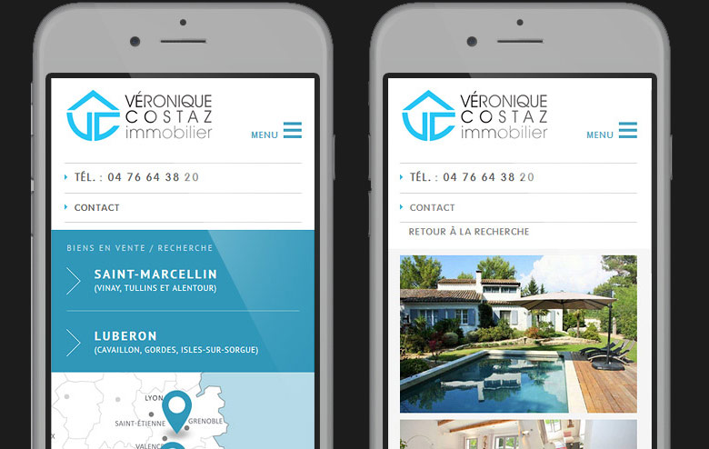 Refonte site web responsive agence immobilière