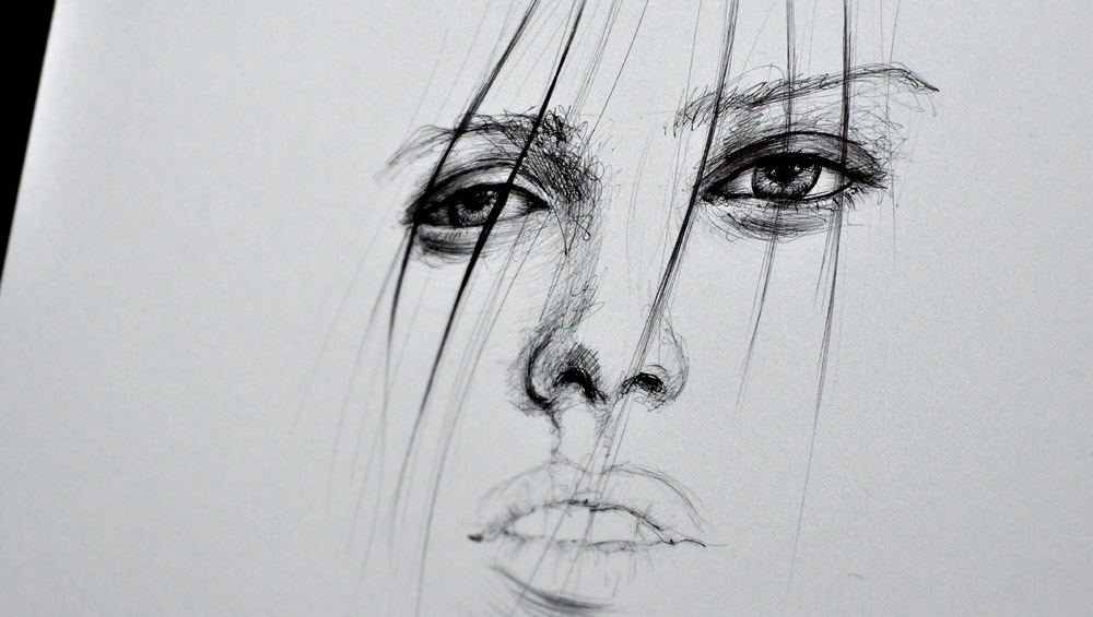 Dessin, série de portrait, par Hervé Augoyat