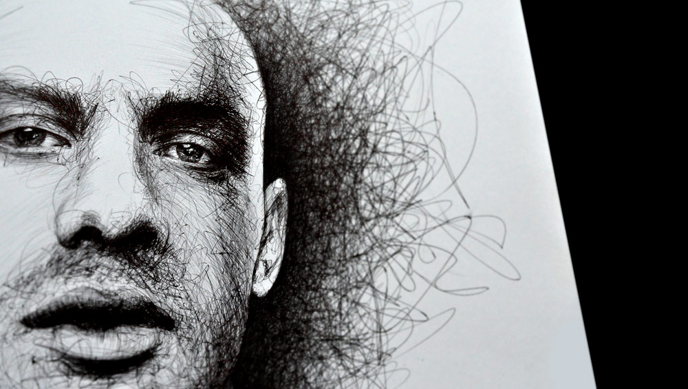 Don Choa, dessin, Black Draw par Hervé Augoyat