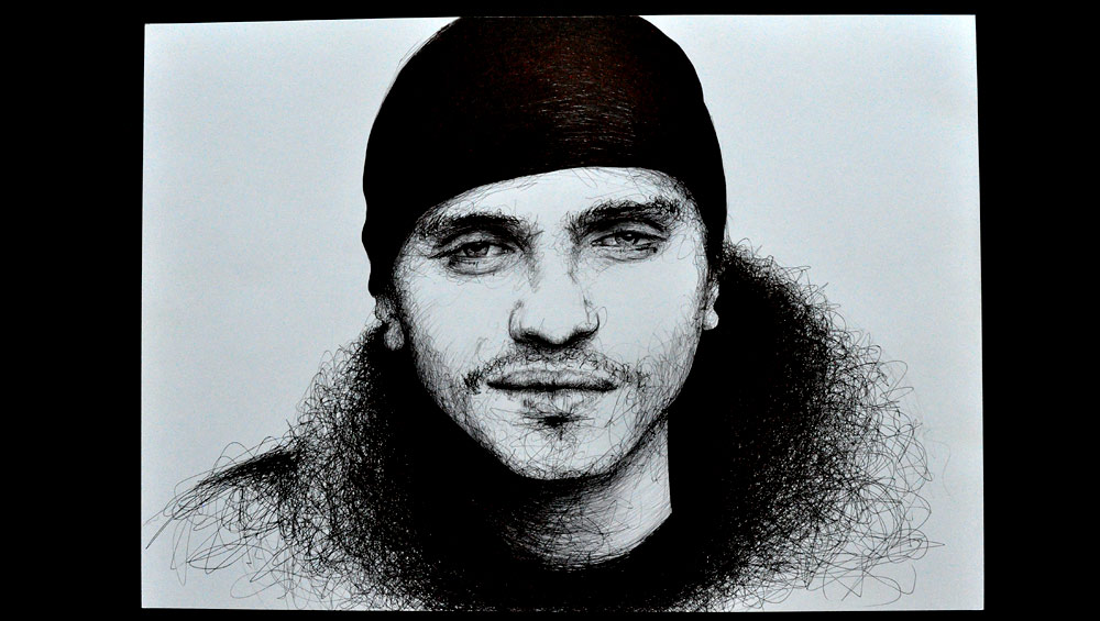 Le Rat Luciano, dessin, Black Draw par Hervé Augoyat