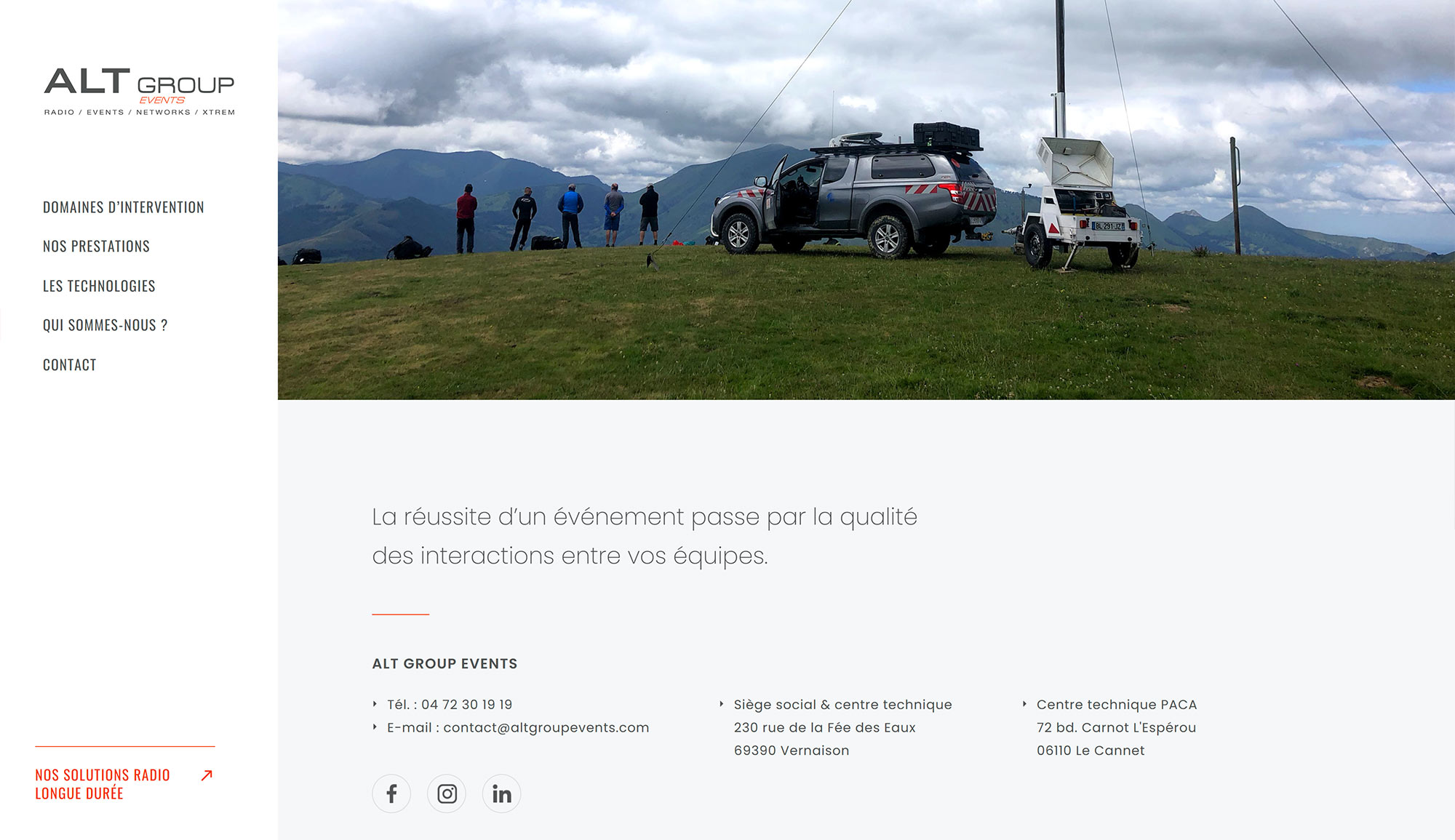 ALT Group Events à Lyon, création site internet, Hervé Augoyat