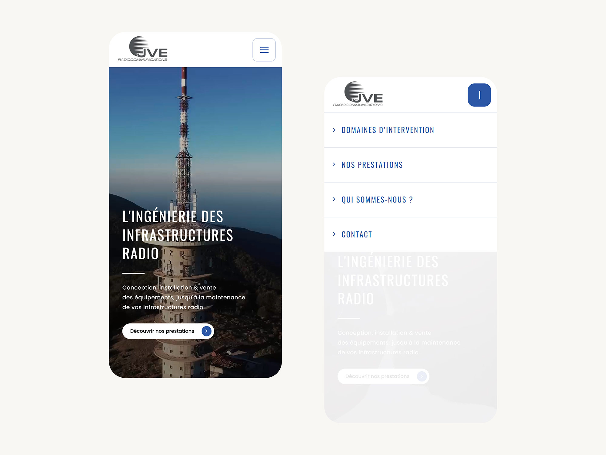 JVE Radio Communication à Lyon, création site internet, Hervé Augoyat
