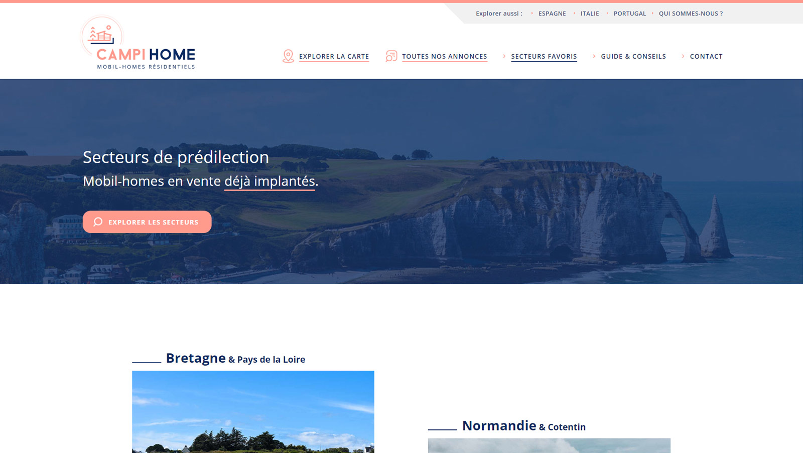 Campihome : création du site internet d'annonces de mobil-home en vente dans des campings, Hervé Augoyat