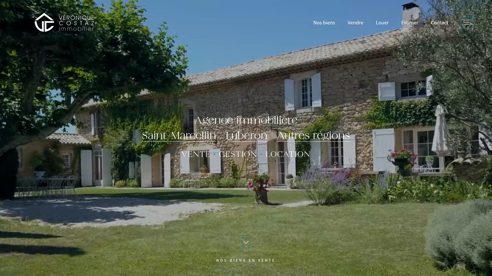 Véronique Costaz Immobilier, création site web agence immobilière Grenoble / Saint-Marcellin / Lyon, Hervé Augoyat