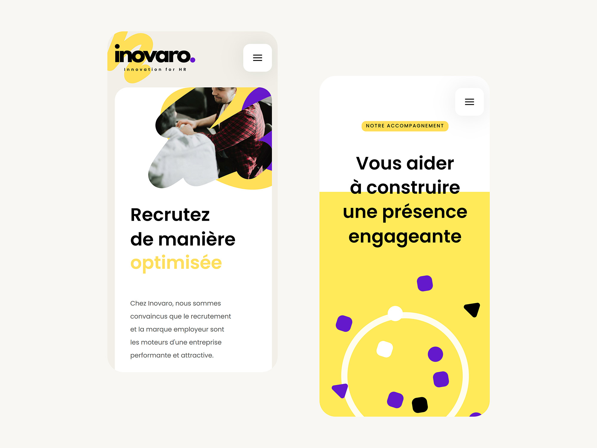Inovaro création du site internet et UX Design à Lyon par Hervé Augoyat