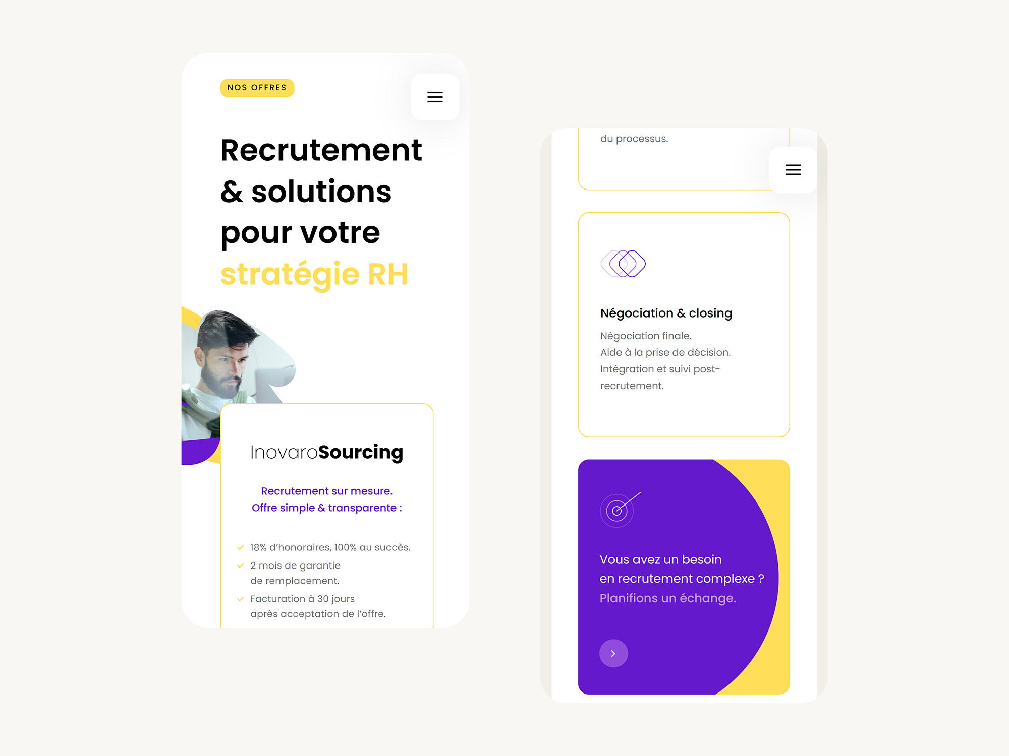 Inovaro création du site internet et UX Design à Lyon par Hervé Augoyat