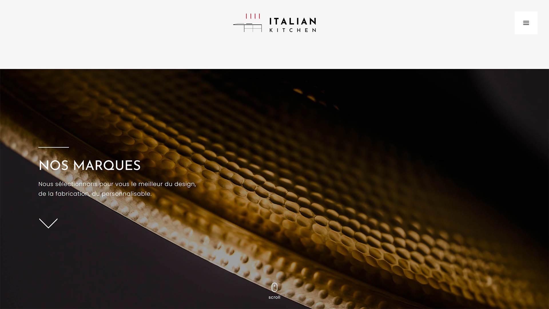 Création du site web et charte graphique pour Italian Kitchen Lyon, logotype, UX Design et développement, référencement naturel, par Hervé Augoyat designer digital à Lyon.