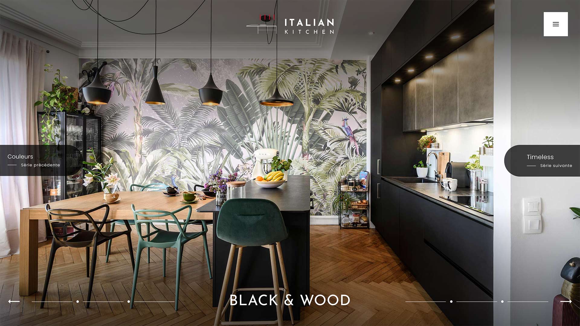 Création du site web et charte graphique pour Italian Kitchen Lyon, logotype, UX Design et développement, référencement naturel, par Hervé Augoyat designer digital à Lyon.