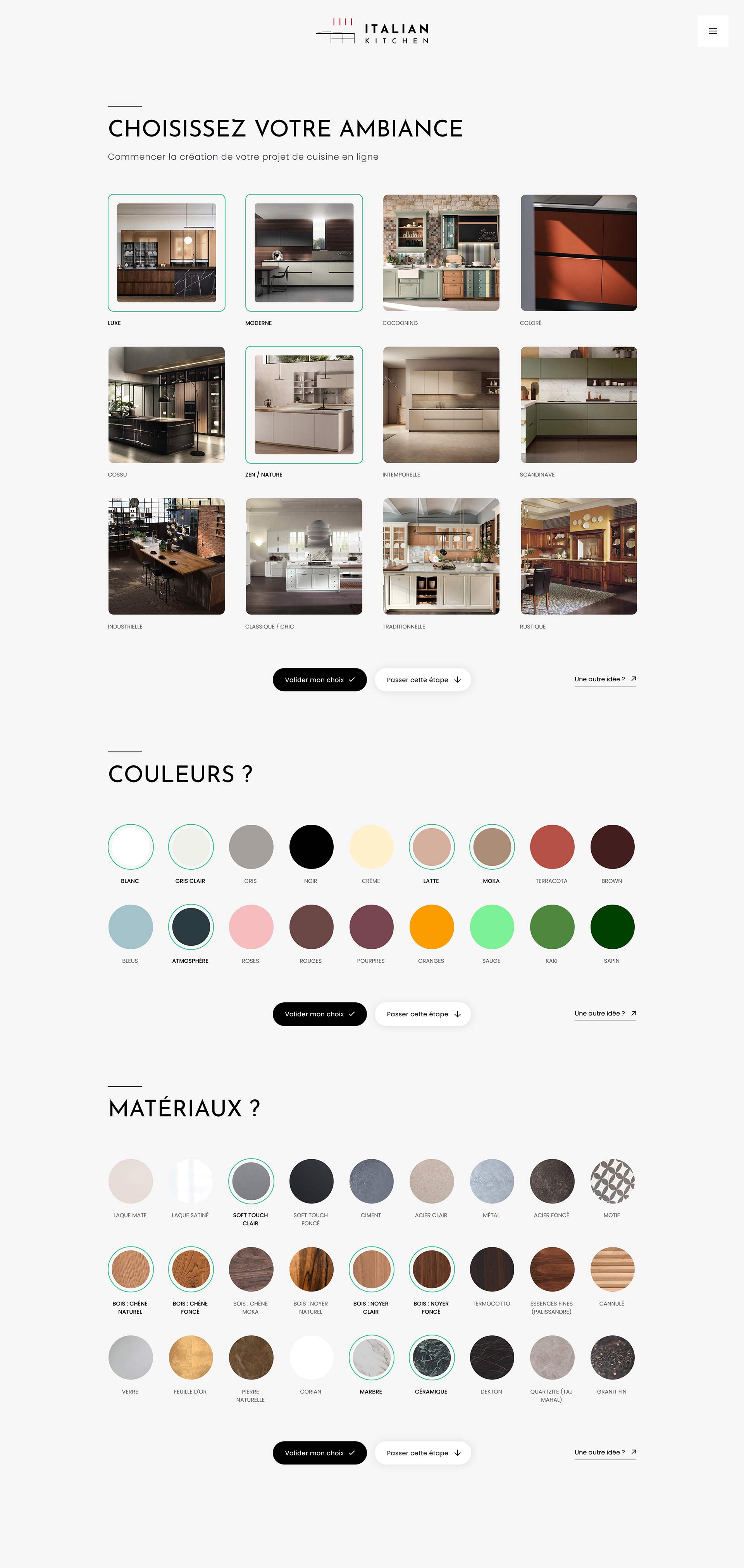 Création du site web et charte graphique pour Italian Kitchen Lyon, logotype, UX Design et développement, référencement naturel, par Hervé Augoyat designer digital à Lyon.