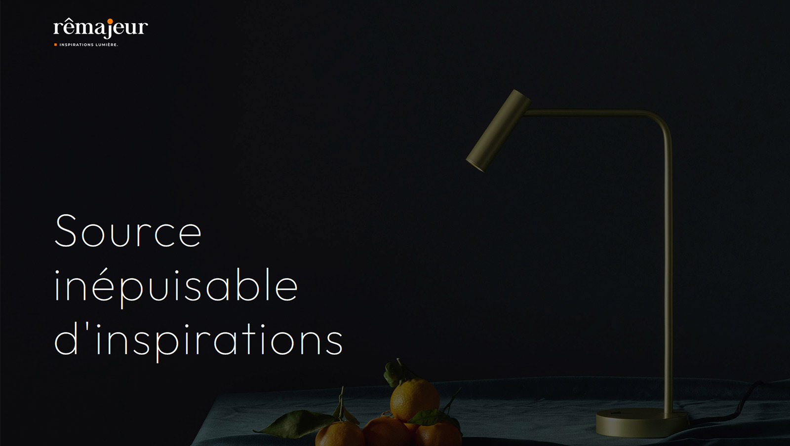 Création du site internet pour Rê Majeur, éclairage architectural, par Hervé Augoyat à Lyon