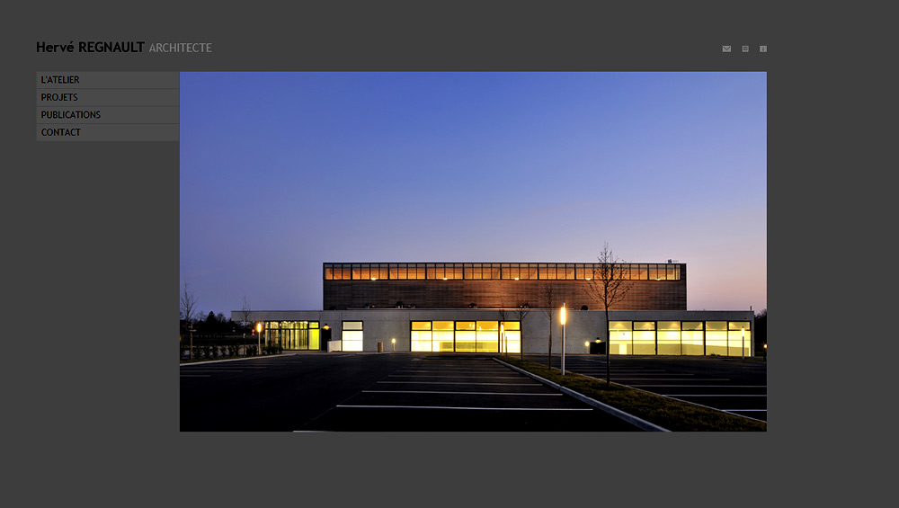 Hervé Regnault Architecte, création site internet, Hervé Augoyat