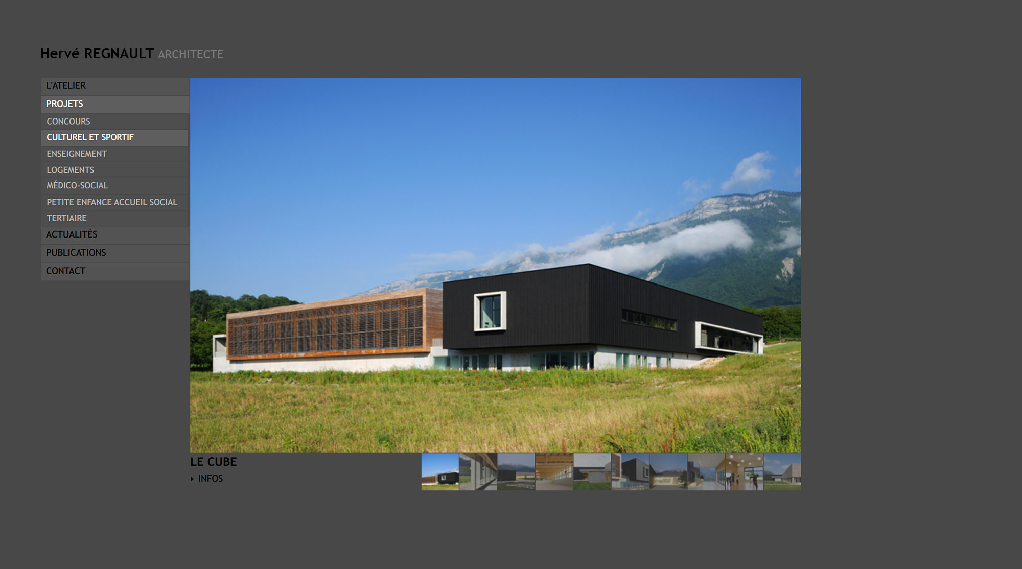 Hervé Regnault Architecte, création site internet, Hervé Augoyat