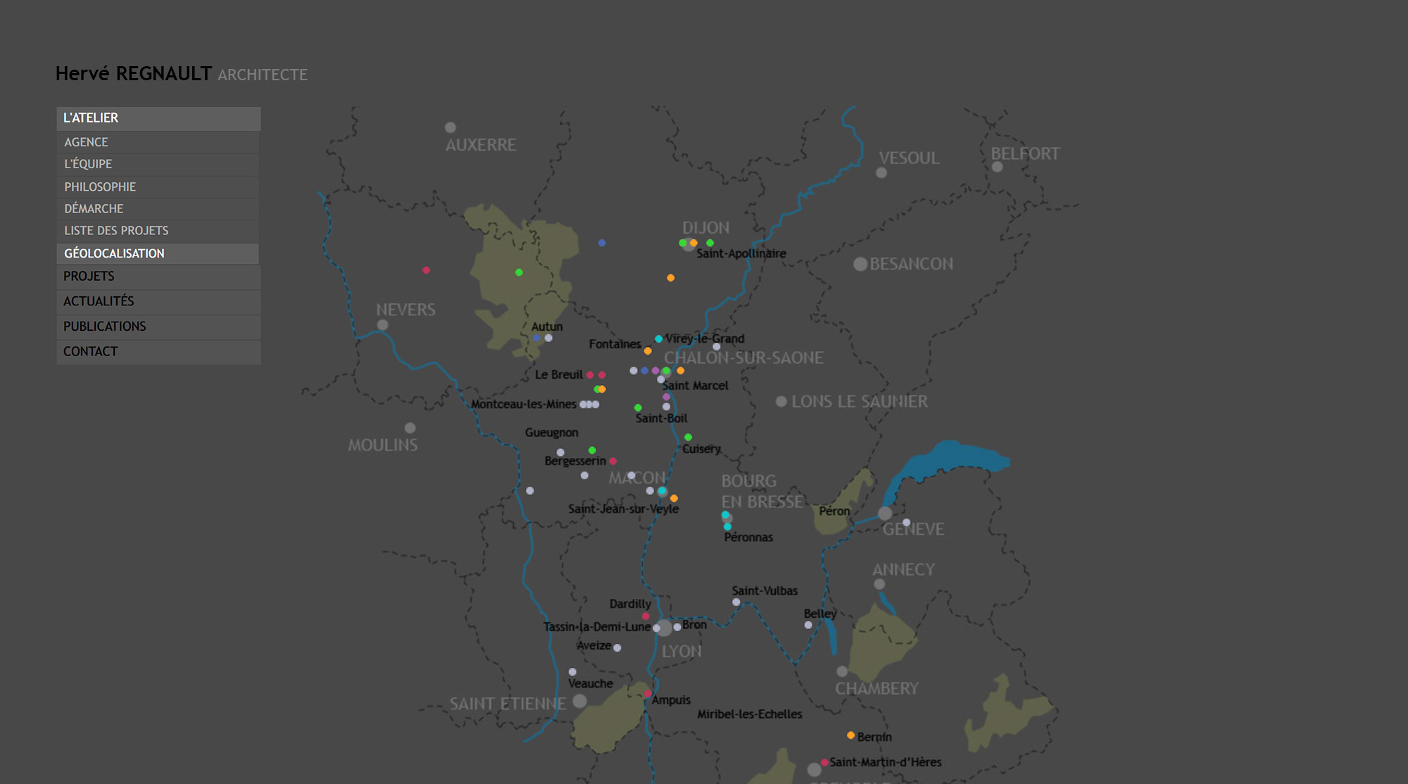 Hervé Regnault Architecte, création site internet, Hervé Augoyat