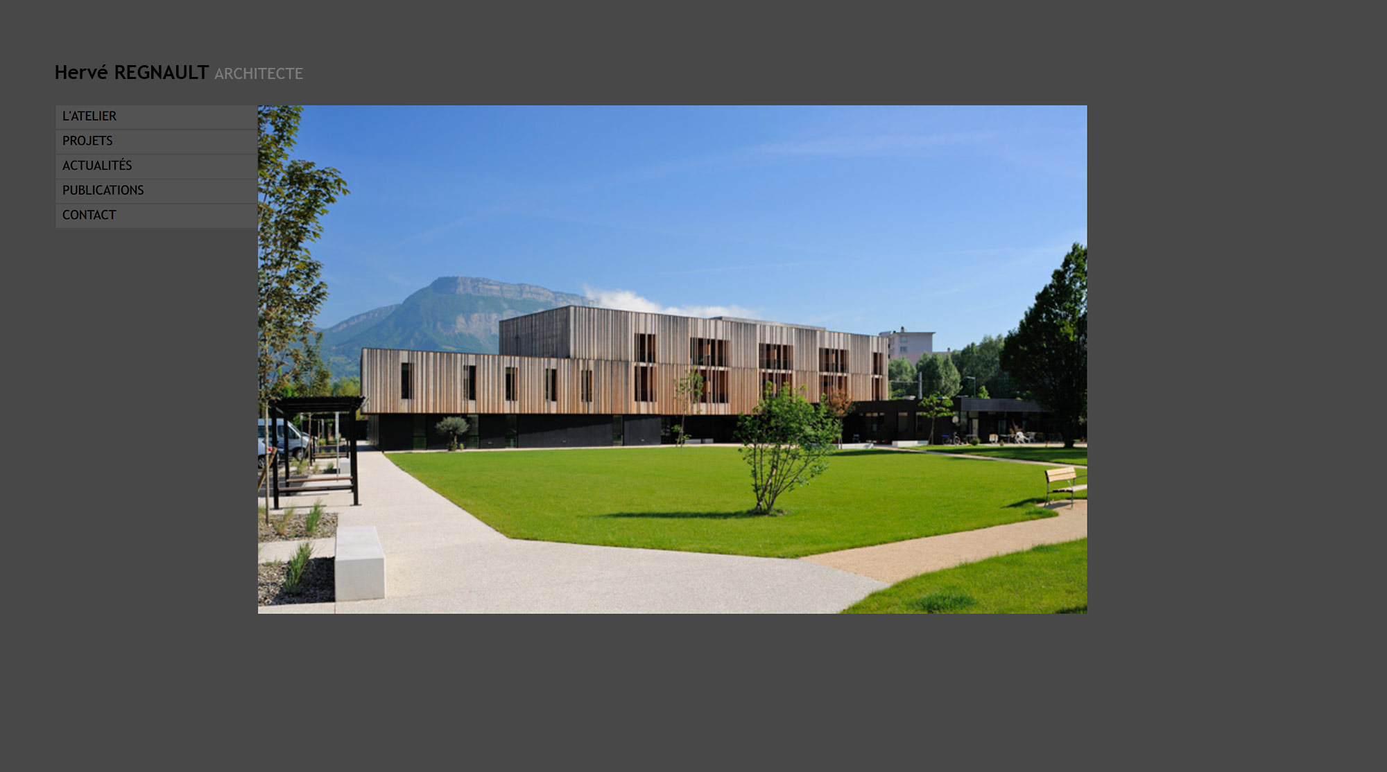 Hervé Regnault Architecte, création site internet, Hervé Augoyat