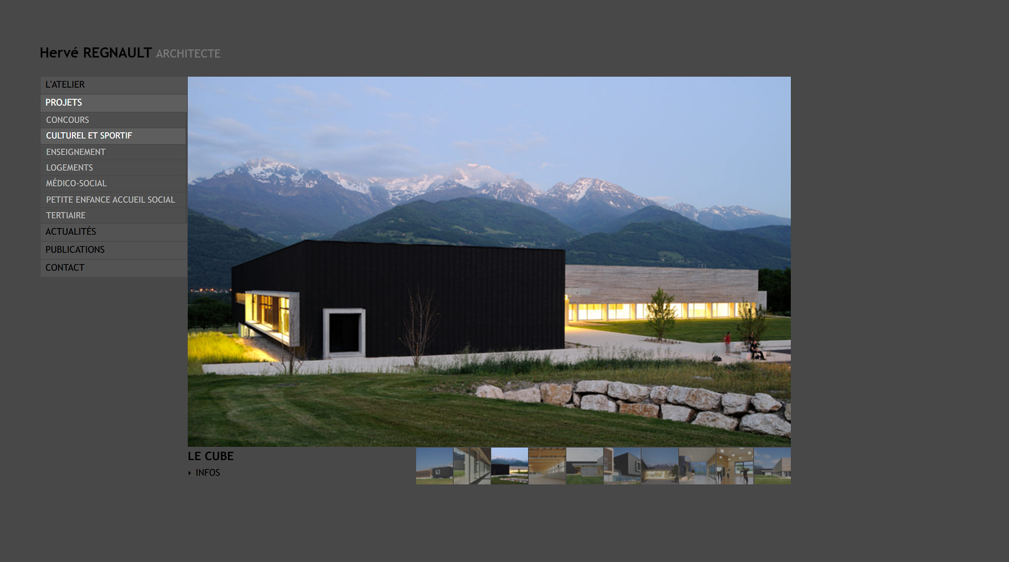 Hervé Regnault Architecte, création site internet, Hervé Augoyat