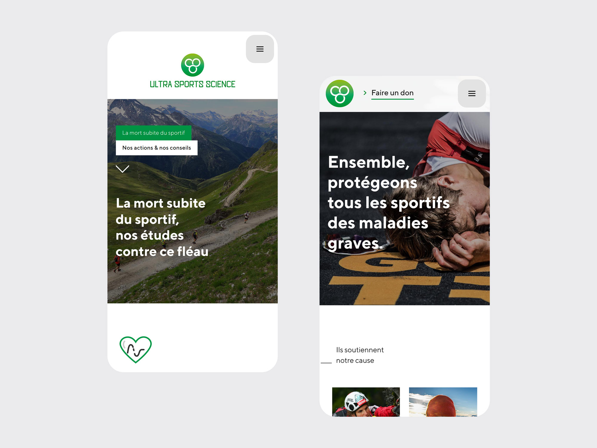 Ultra Sports Science, création du site internet, Hervé Augoyat