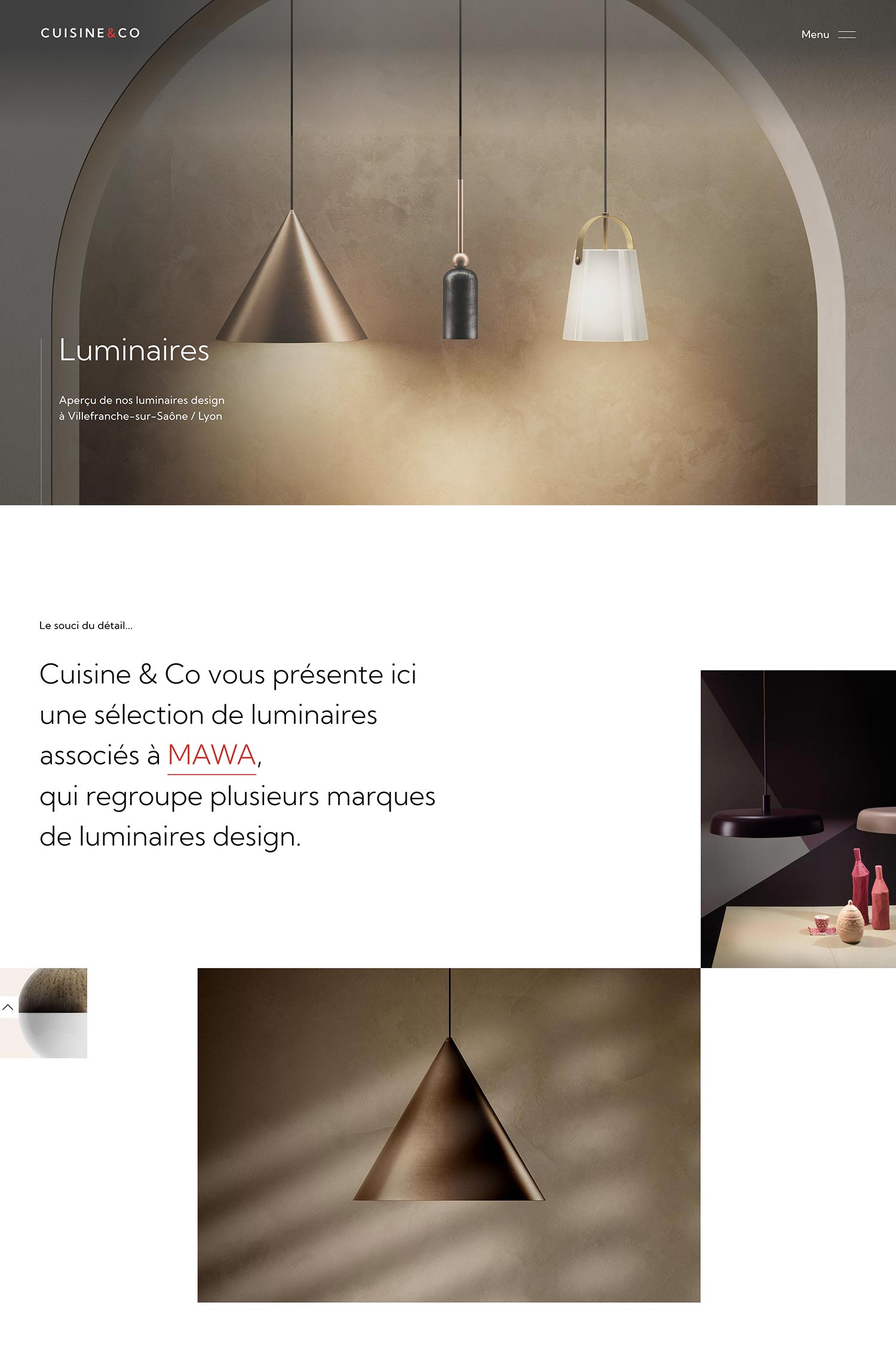 Création du site internet pour Cuisine and Co, cuisiniste à Villefranche-sur-Saône et Lyon par Hervé Augoyat