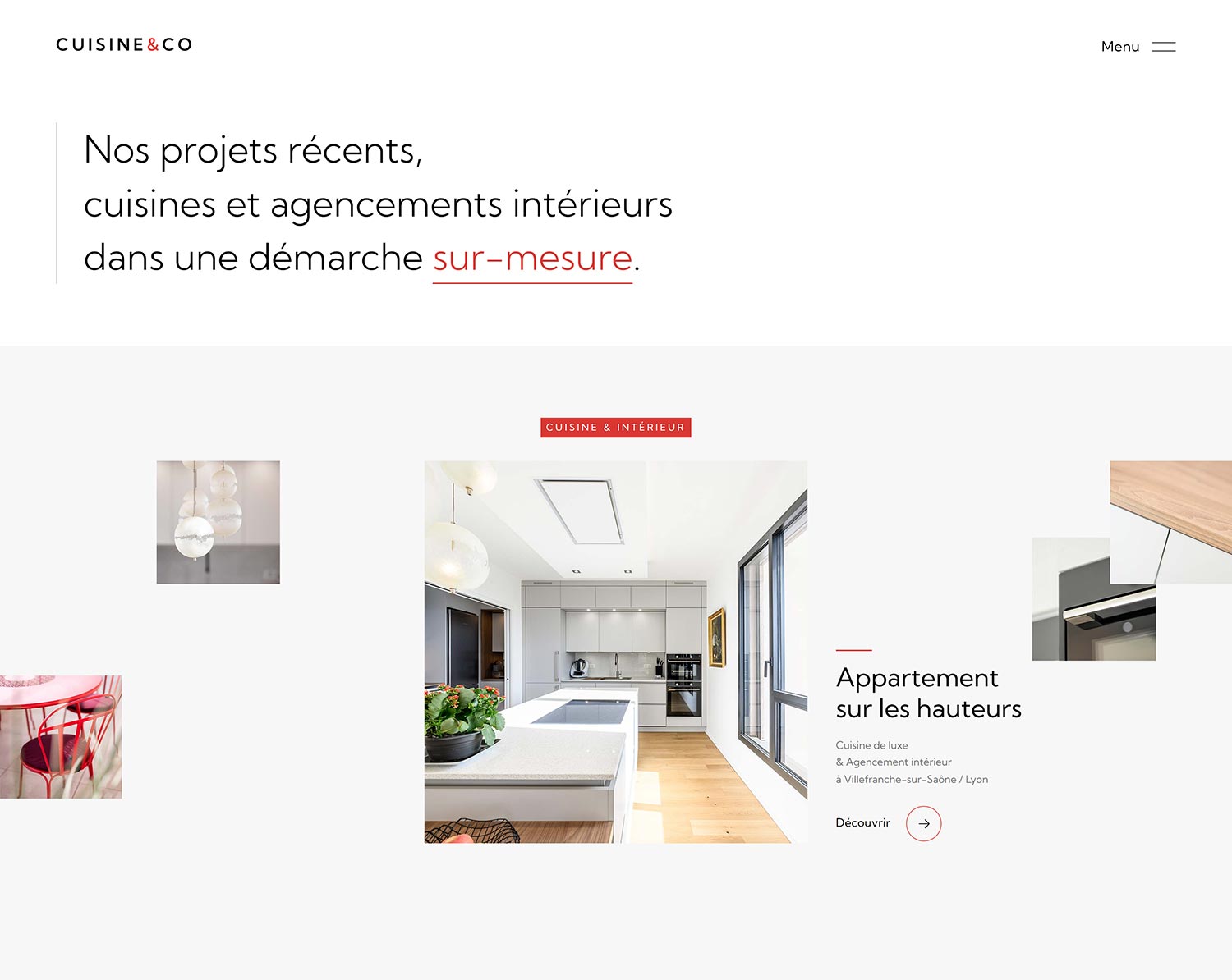 Création du site internet pour Cuisine and Co, cuisiniste à Villefranche-sur-Saône et Lyon par Hervé Augoyat