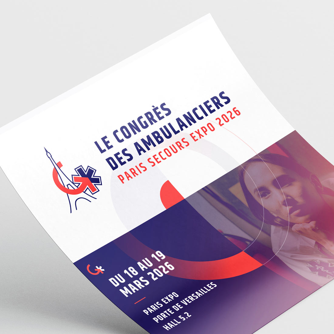 Le Congrès des Ambulanciers : création charte graphique, logotype, supports événementiels.