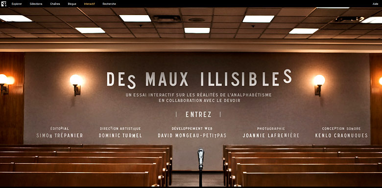 Webdoc en mutation, Des maux illisibles.